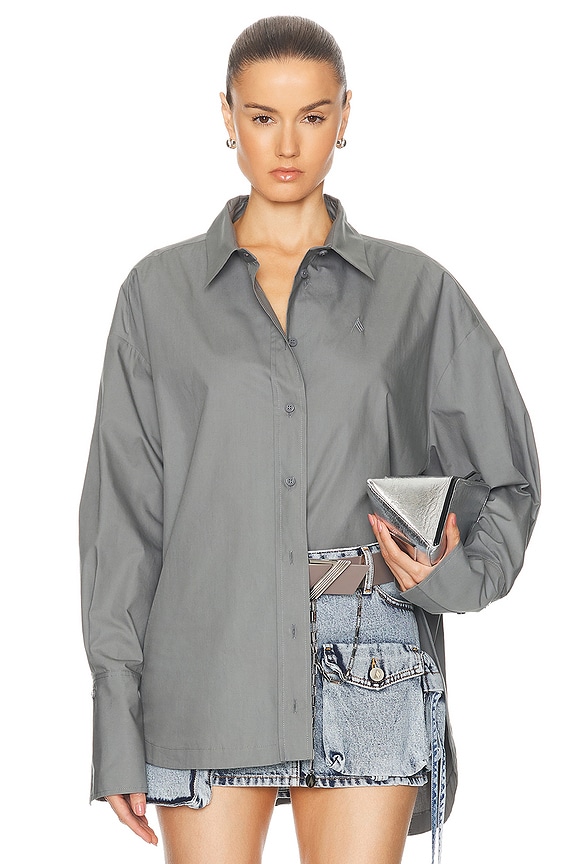 Lemaire Long Sleeve Overshirt in Bone White | FWRD