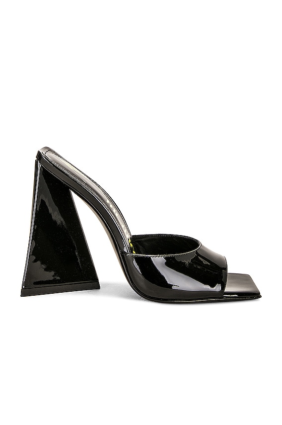 GIA BORGHINI x RHW Square Toe Mule in Black | FWRD GIA BORGHINI x RHW Square Toe Mule in Black | FWRD