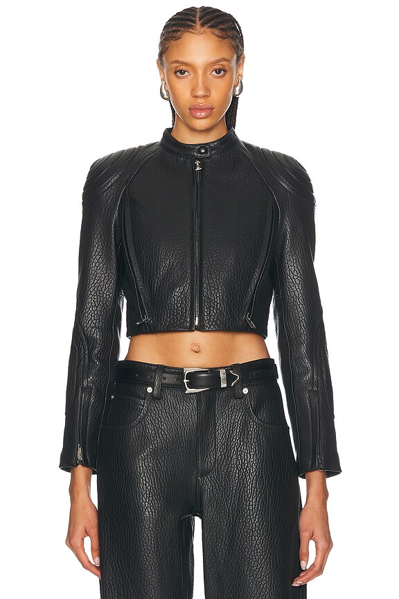 Denim Trucker Jacket in VINTAGE MEDIUM INDIGO | alexanderwang®