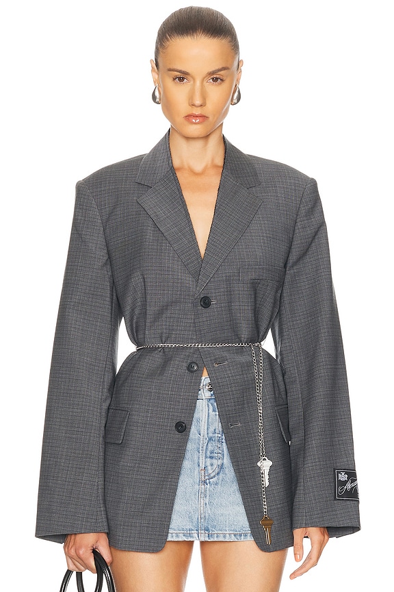 Isabel Marant Etoile Cikaito Blazer in Black & Ecru | FWRD