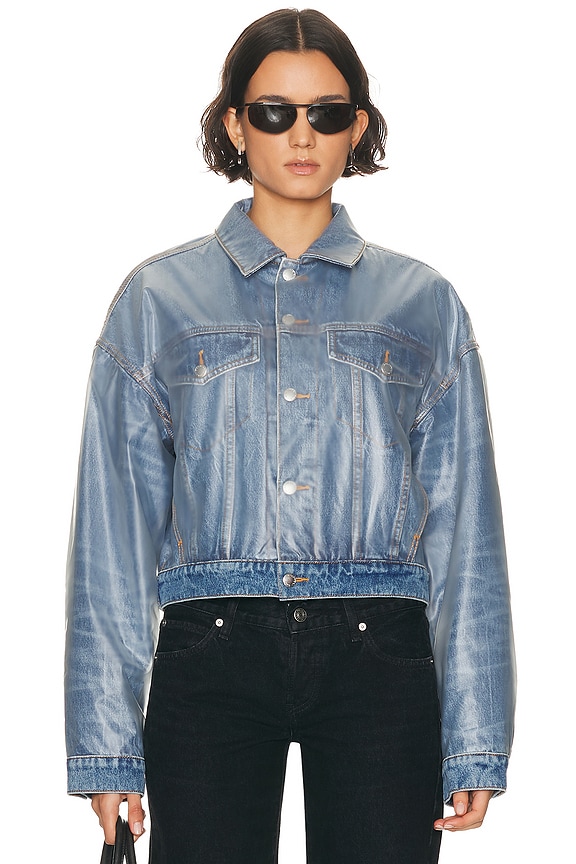 ジャケット・アウター saint laurent archive short denim jacket SAINT LAURENT Cropped denim jacket | NET-A-PORTER