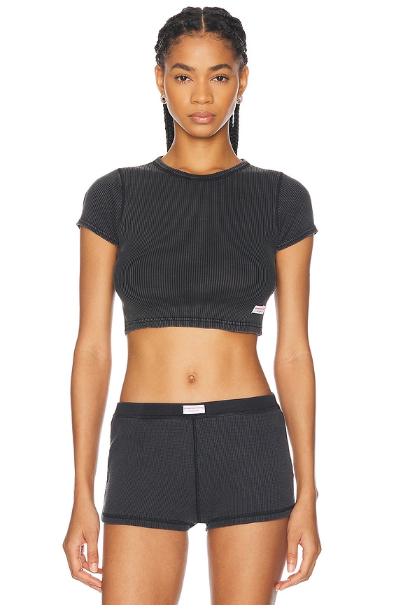 Alexanderwang ショートパンツ ☆関税込み☆アレキサンダーワン】ウエストロゴ ショートパンツ