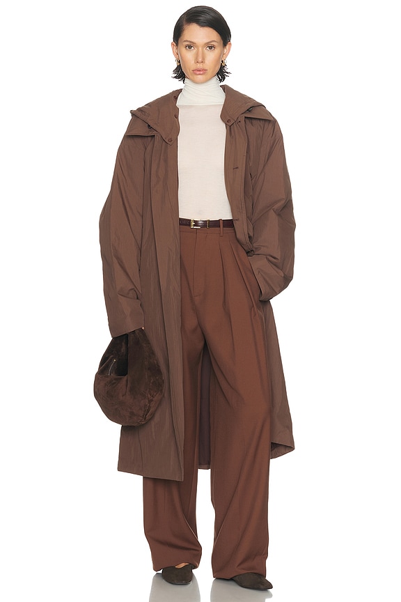 NOUR HAMMOUR Althea Jacket in Mocha Suede | FWRD