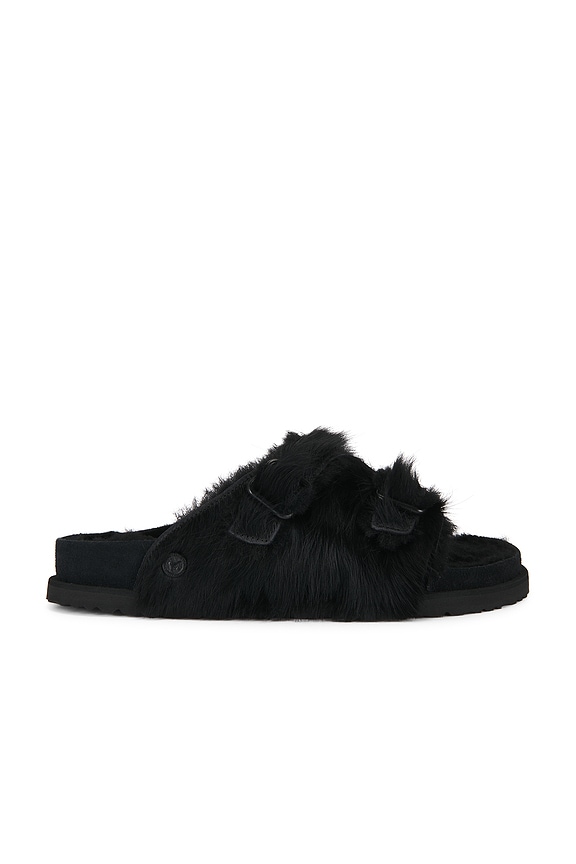 Rick Owens x Birkenstock Cow Hair Arizona in Black | FWRD