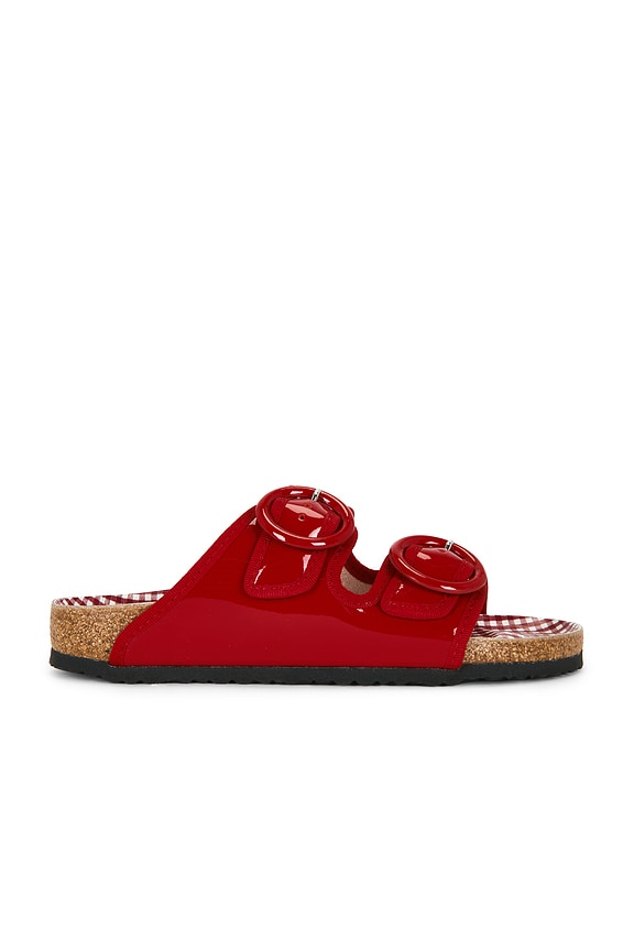 Birkenstock 1774 Arizona Sandal in Red Snake | FWRD