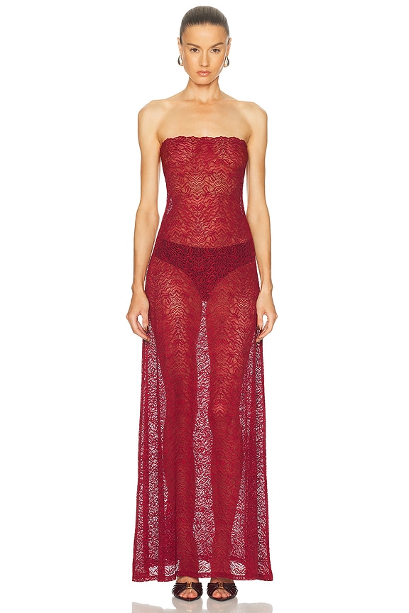 allora long dress Allora Strapless Rib Dress Combo Ash / XS by Project Social T
