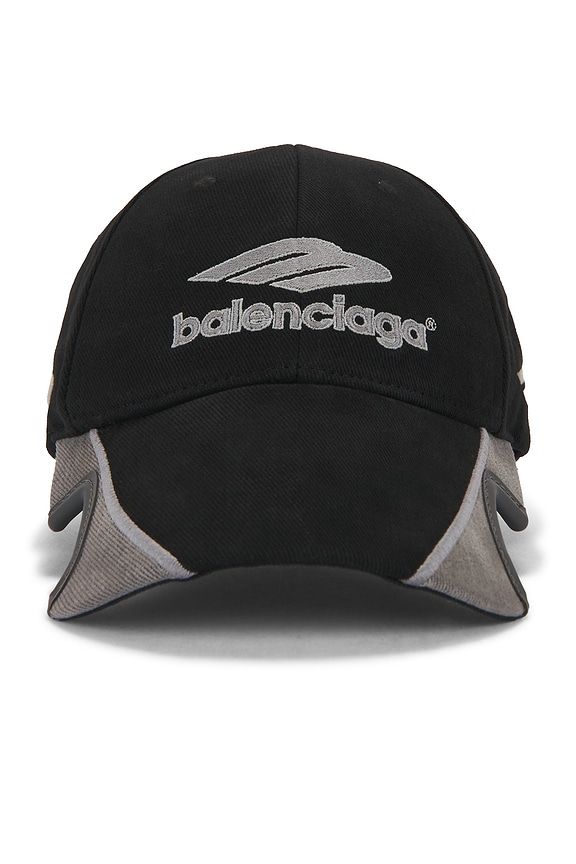 Balenciaga Be Different Cap in Ecru & Black | FWRD