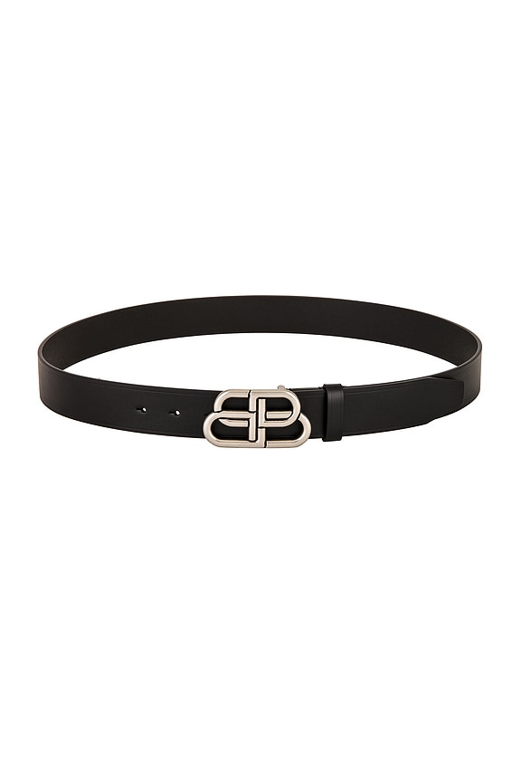 ベルト BALMAIN FW24 B-BELT 7,5CM (DN1WC099LPOS 0PA NOIR) BALMAIN B-belt-calfskin in 0PA NOIR | FWRD