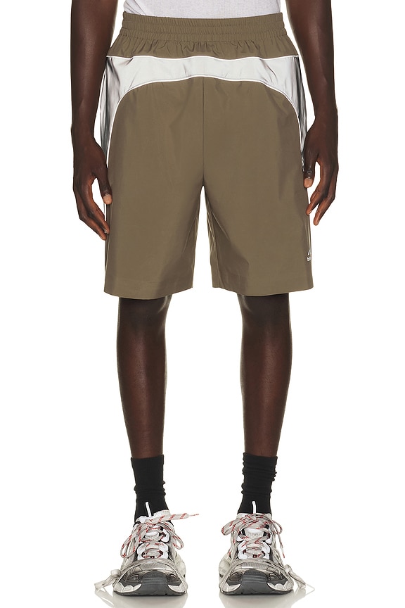 Amiri Bandana B-Ball Shorts in Grey | FWRD