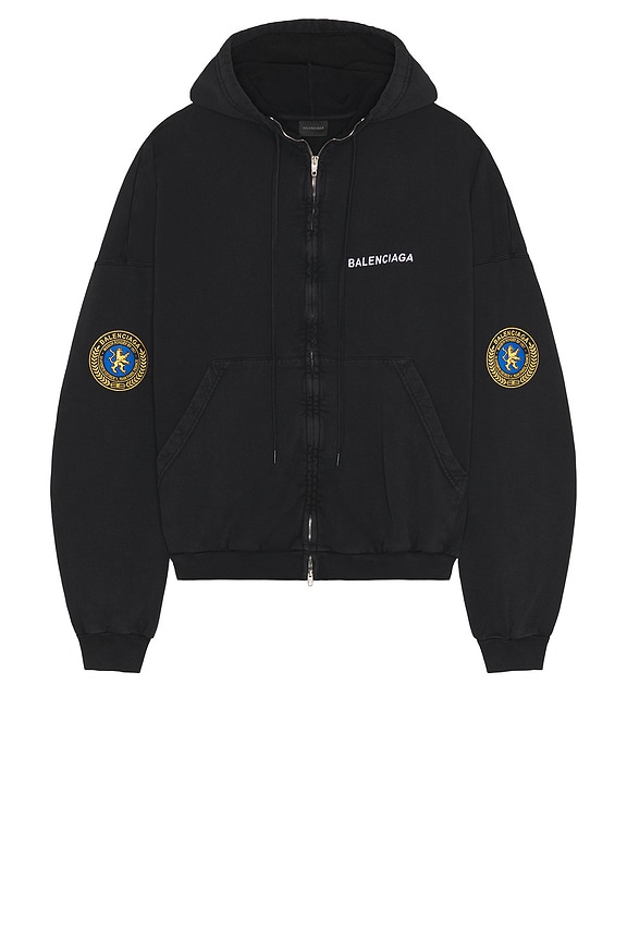 パーカー・フーディ Balenciaga UNDER ARMOUR ZIP HOODIE Balenciaga x Under Armour Zip-Up Hoodie in Washed Black