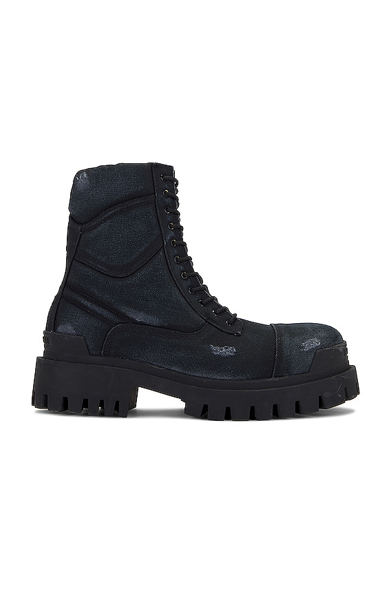 Balenciaga Bulldozer Low Lace Up Boot in Black | FWRD