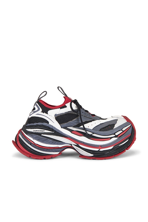 Balenciaga 10xl Sneaker in Grey, White, & Red | FWRD Balenciaga 10xl Sneaker in Grey, White, & Red | FWRD