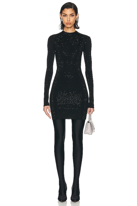 【関税込み】Loulou de Saison ブラック Evan ミニワンピース Loulou de Saison EVAN ドレス - Black | FWRD