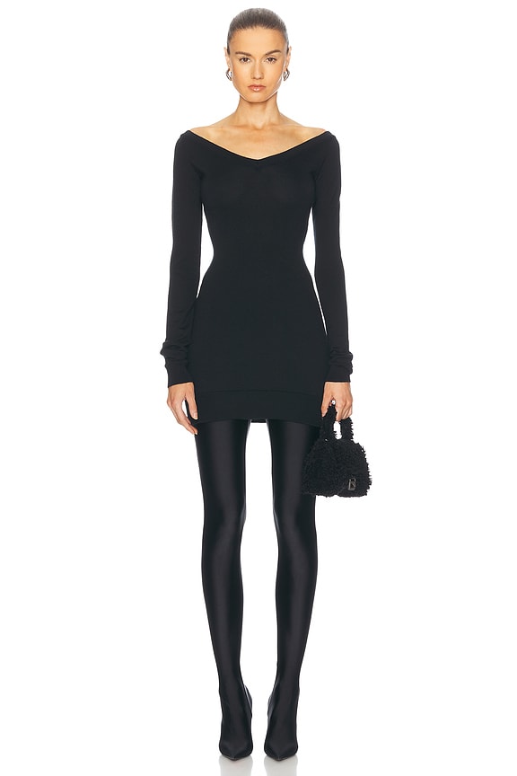 【関税＆送料込み】Givenchy Black Mini Dress Givenchy Voyou Belted Mini Dress | Black | FARFETCH