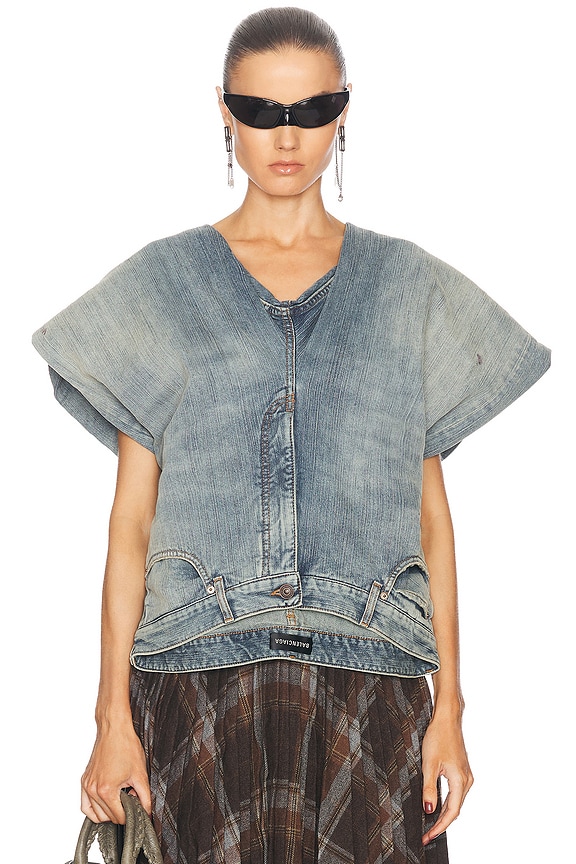The Row Jansu Top in Blue & White Stripe | FWRD