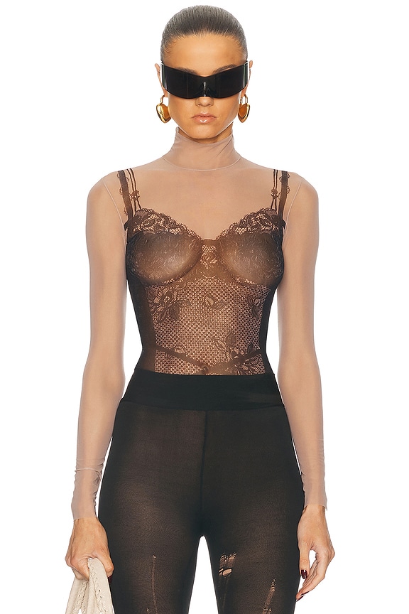 【送料&関税込】Saint Laurent Black Mesh Bodysuit P00987601.jpg