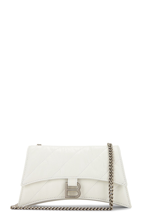 Balenciaga Mini Hourglass Top Handle Bag in Black | FWRD