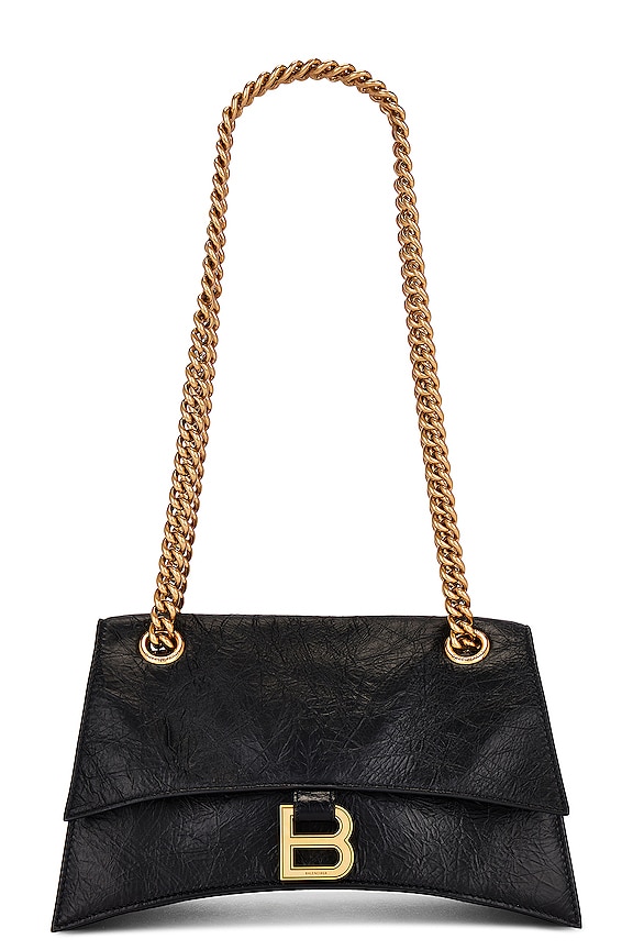Balenciaga Small Hourglass Top Handle Bag in Black | FWRD