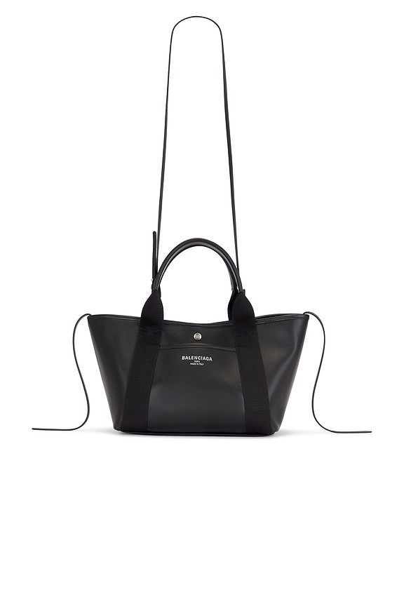 Balenciaga Xs Navy Cabas Bag in Taupe | FWRD Balenciaga Xs Navy Cabas Bag in Taupe | FWRD