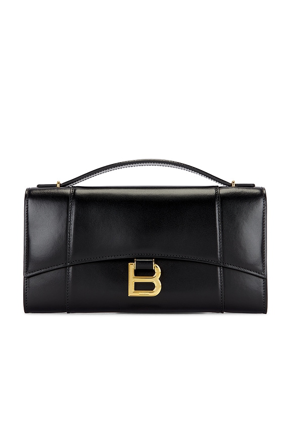 Toteme Mini T-Flap Croco Embossed Bag in Dark Brown | FWRD