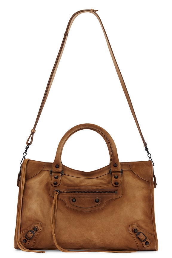 Balenciaga Le City Medium Bag in Latte | FWRD