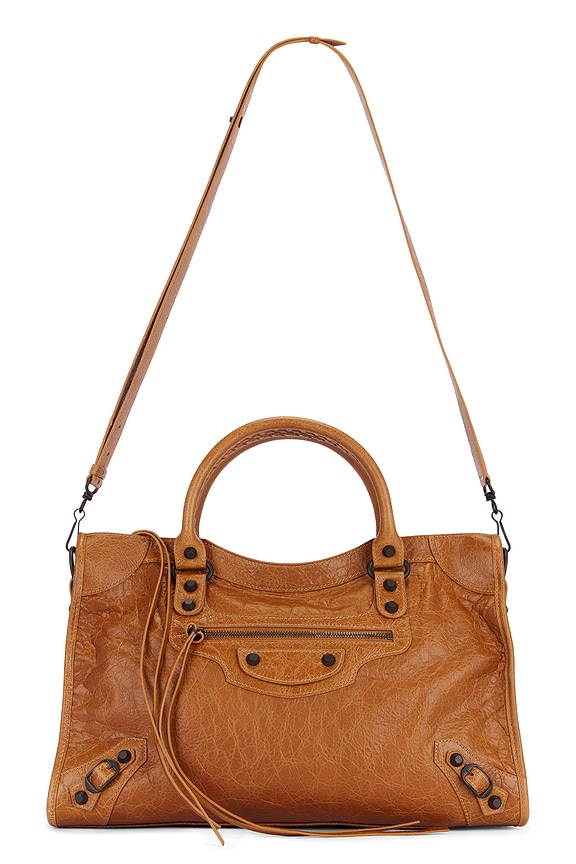 美品　BALENCIAGA バレンシアガ ルシティ　almond Balenciaga Le City Medium Bag in Almond | FWRD