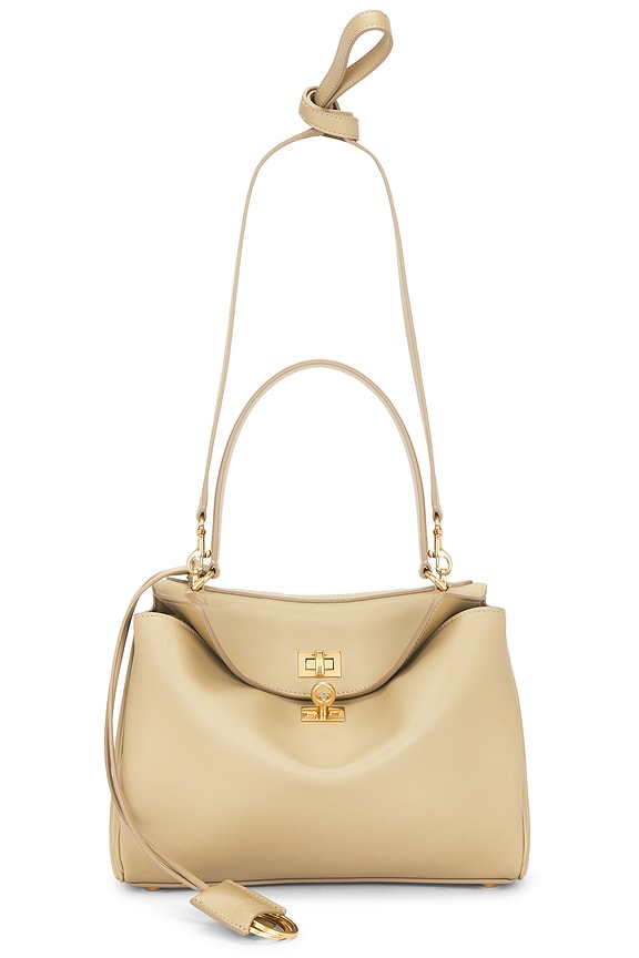 The Row Park Tote Three ベージュ ポーチ付き The Row Park Tote Three Bag in Cyprus PLD | FWRD