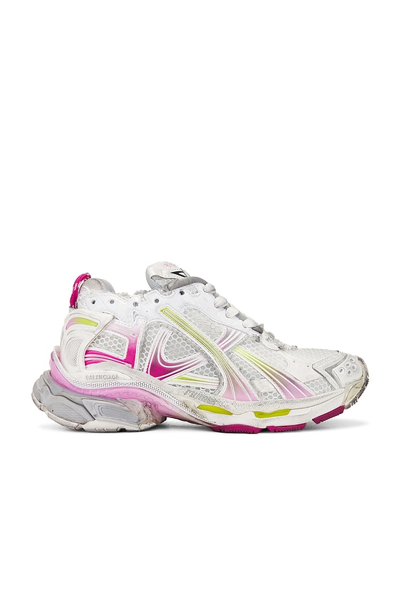 関税込【BALENCIAGA】3XL fishnet sneakers Eggshell/Crystal Balenciaga 3XL Fishnet Sneaker in Eggshell & Crystal | FWRD