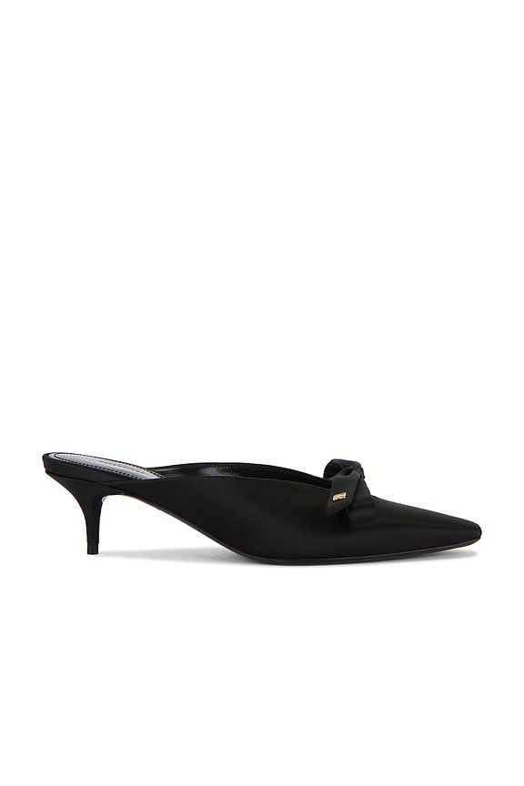 Saint Laurent Barbara Mule Pump in Nero | FWRD