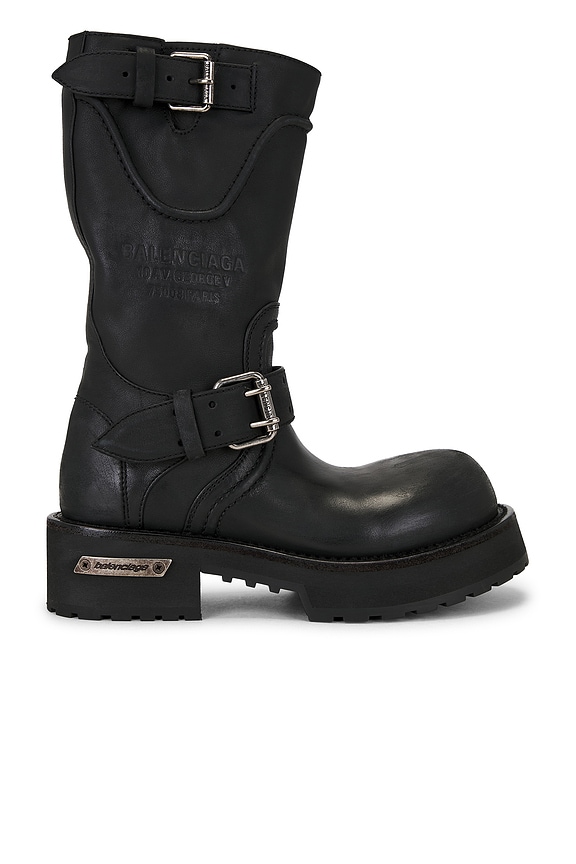 Rick Owens x Dr. Martens 1918 DMXL Calf Length Boot in Black | FWRD