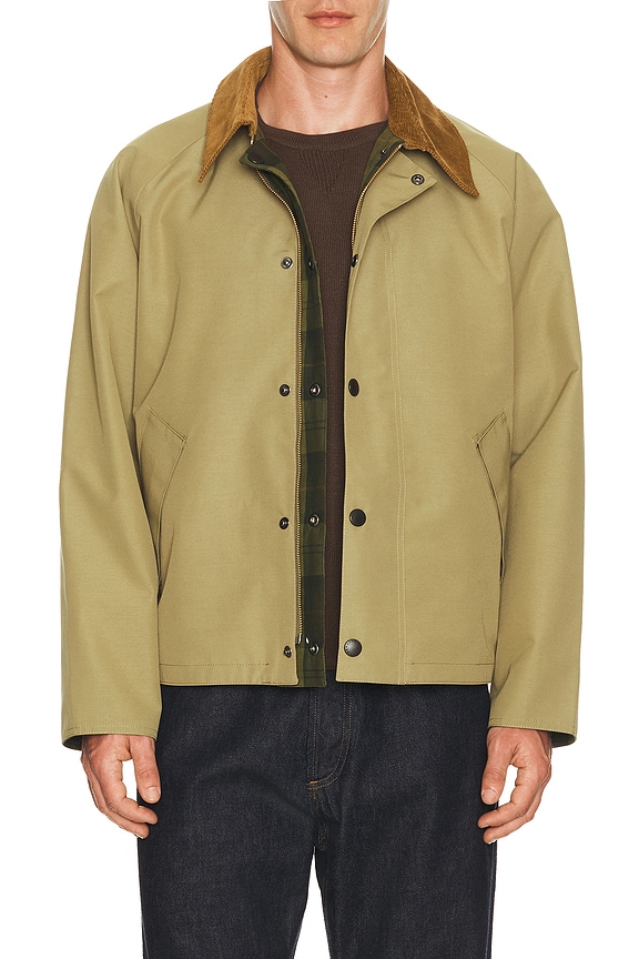Engineered Garments Double Cloth Chester Coat in Olive | FWRD