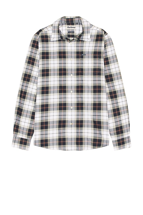 OFF-WHITE Check Flannel Shirt in Black | FWRD