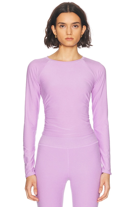 Enza Costa Cashmere Cuffed Off The Shoulder Long Sleeve Top
