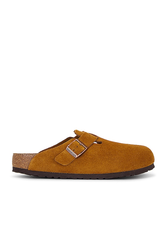 BIRKENSTOCK Boston Soft Footbed in Taupe | FWRD