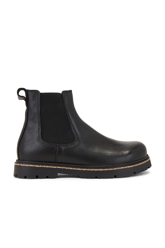 VETEMENTS x Dr. Martens Leather Borderline Boots in Black | FWRD