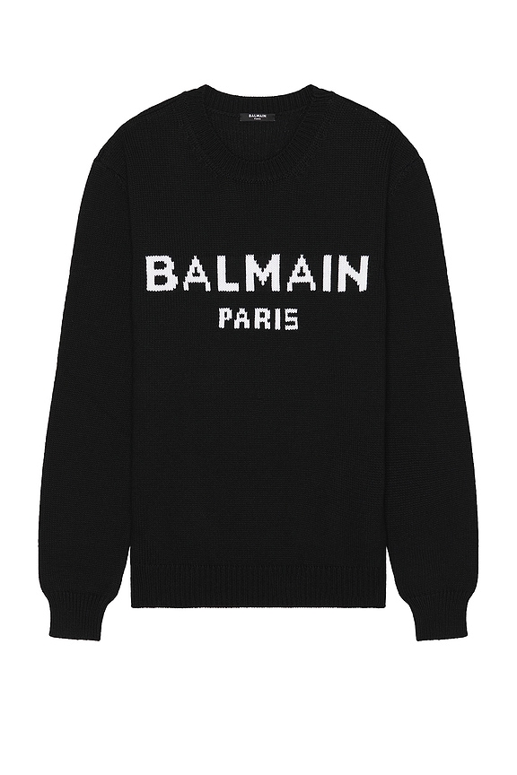 Gothic Logo Studded Crewneck in black - Palm Angels® Official