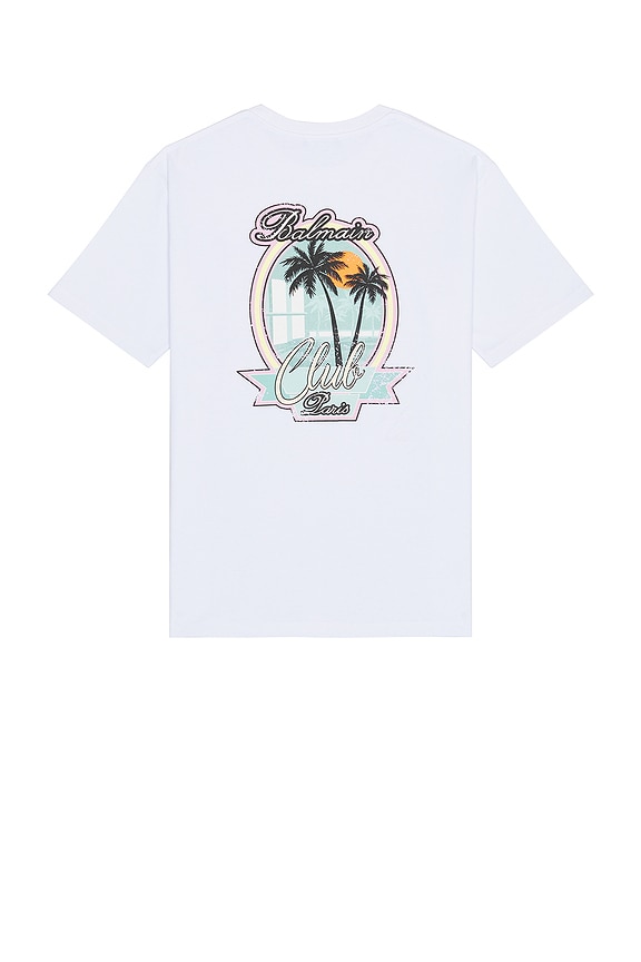 Martine Rose Boxy Oversized T-shirt - White & Green Eager Beaver