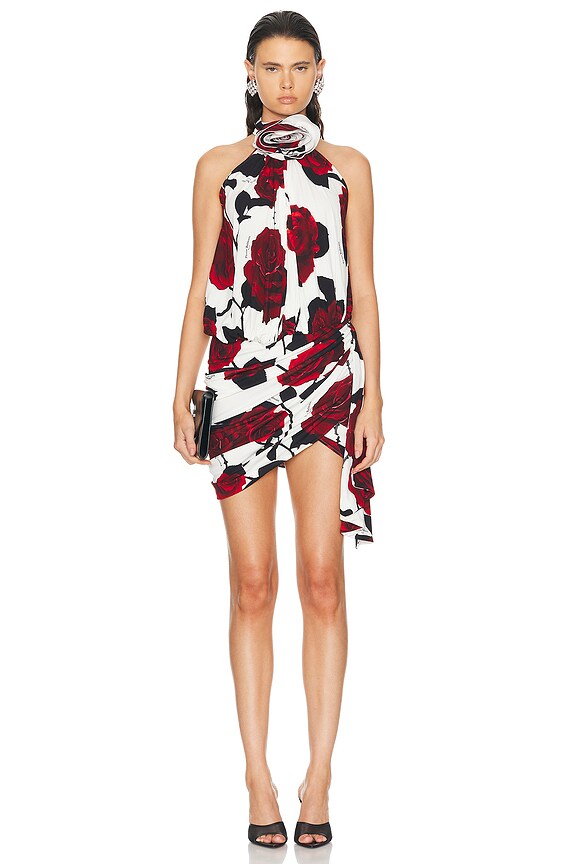 ワンピース Becky check mini dress THE ATTICO Becky Mini Dress in Orange | FWRD