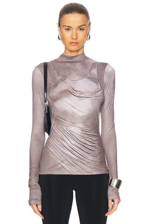 Zimmermann Silk Cowl Blouse in Petal | FWRD Zimmermann Silk Cowl Blouse in Petal | FWRD