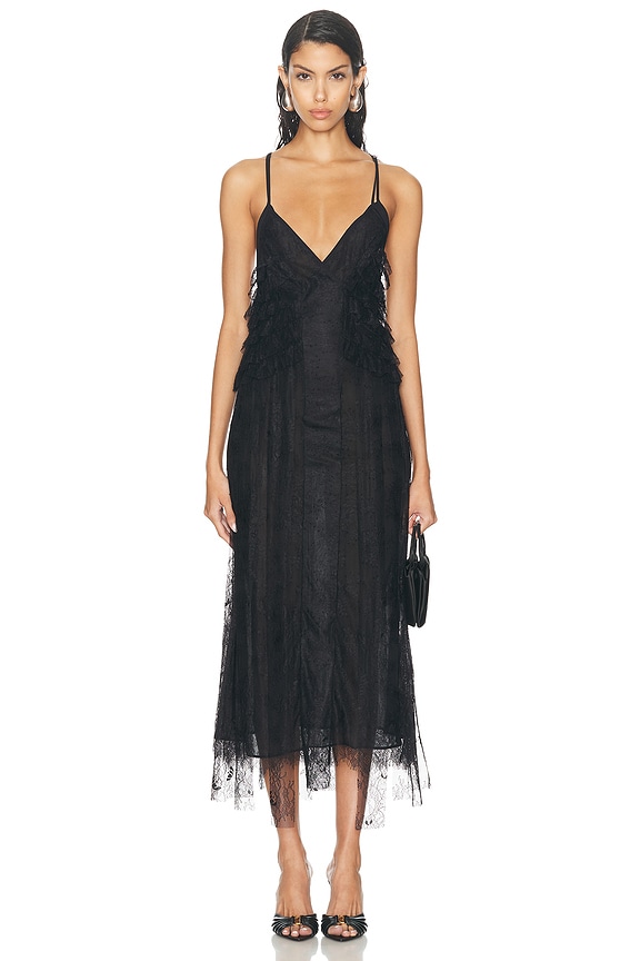 Zimmermann Ascension Twist Front Dress in Dark Blue | FWRD