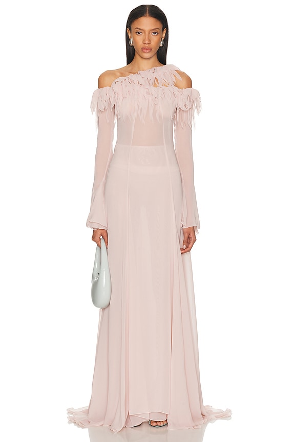 Alice McCall Shadow Love Gown in Tea Rose | FWRD