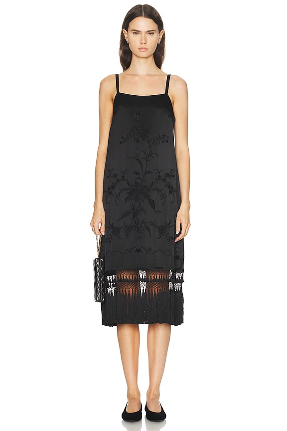 white embroidered dress long Freya Temple Dress main image 1