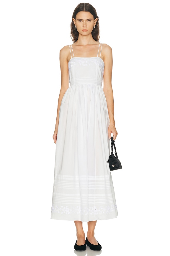 Matteau Linen Cami Dress in Natural | FWRD Matteau Linen Cami Dress in Natural | FWRD