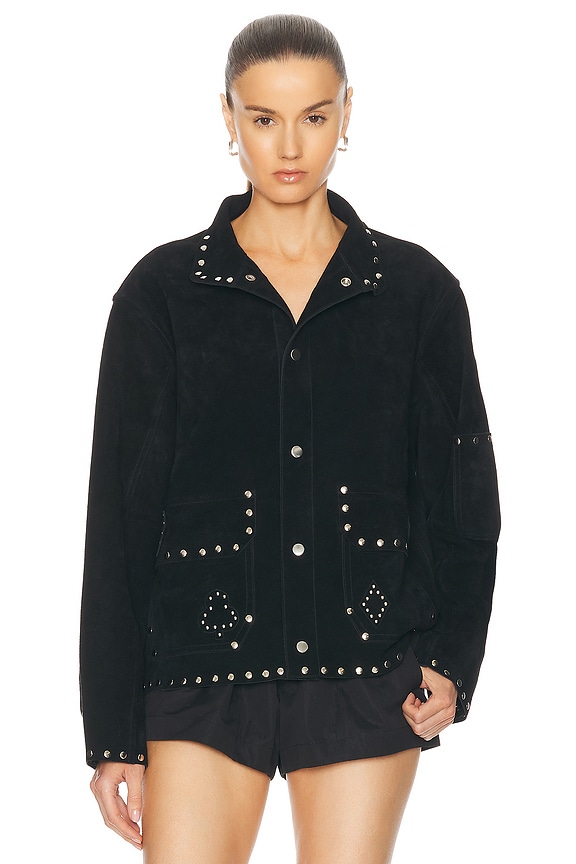 Bottega Veneta Double Cavalry Wool Stretch Jacket in Black