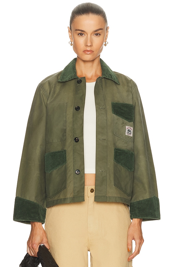 NILI LOTAN Connor Jacket in Uniform Green | FWRD