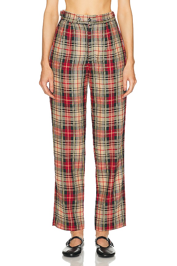 KHAITE Magdeline Pant in Gold & Black Zebra | FWRD KHAITE Magdeline Pant in Gold & Black Zebra | FWRD