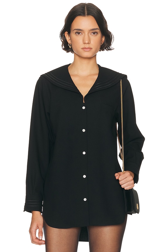 The Row Rigel Shirt in Black | FWRD