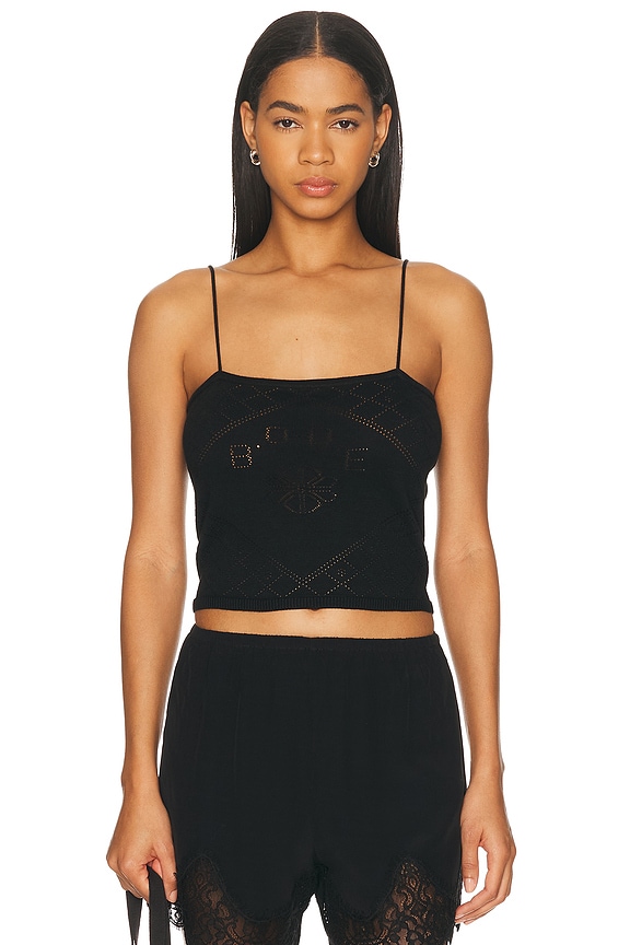 Zimmermann Rhiannon Embroidered Bodice Top in Black | FWRD