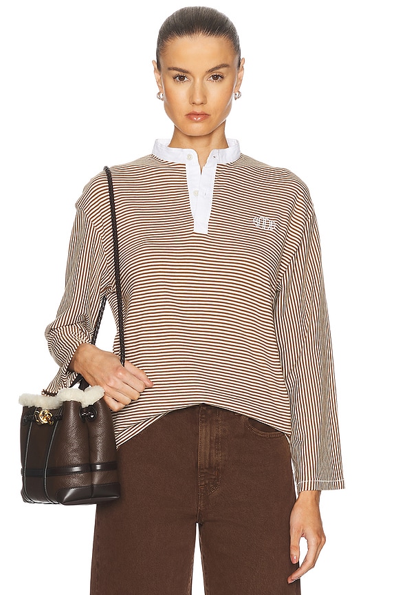 Balenciaga Trompe L'Oeil Shirt in Blue & White | FWRD