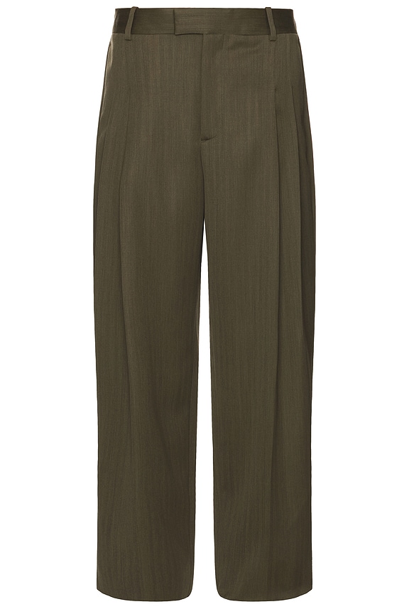 パンツ 25ss THE ROW Cotton valerio pants 988W3954KKG Valerio Pant Green in Cotton – The Row